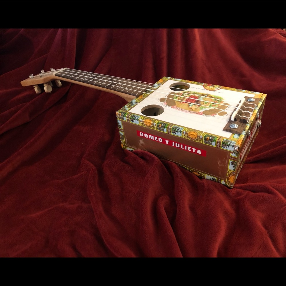Cigar box acoustic electric Ukulele